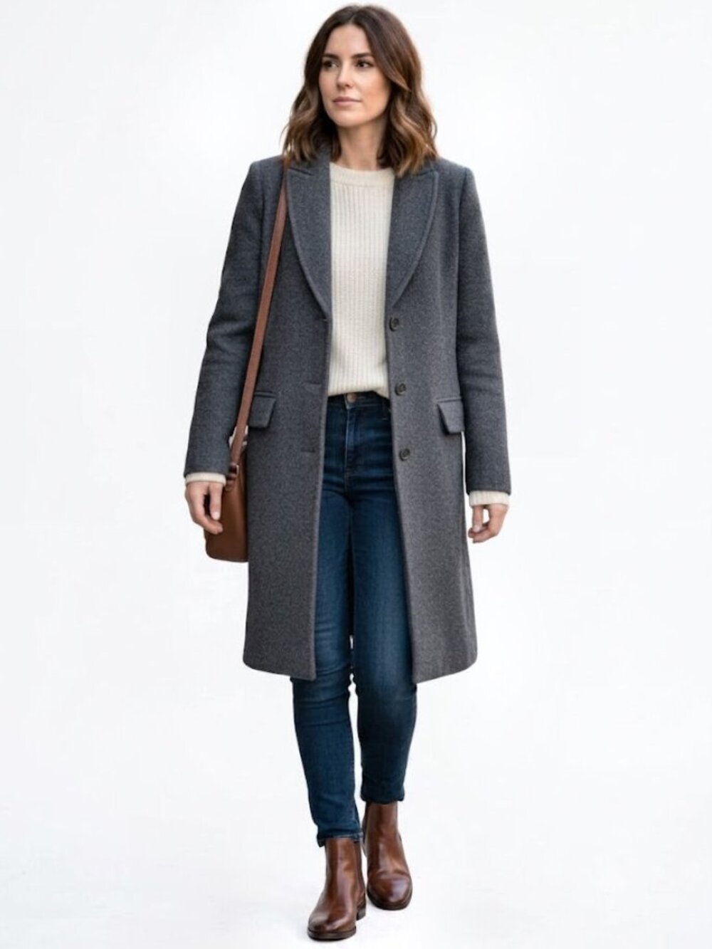 Madewell Teatro Swing Coat in Heather Grey, Women's Size 6   NWOT